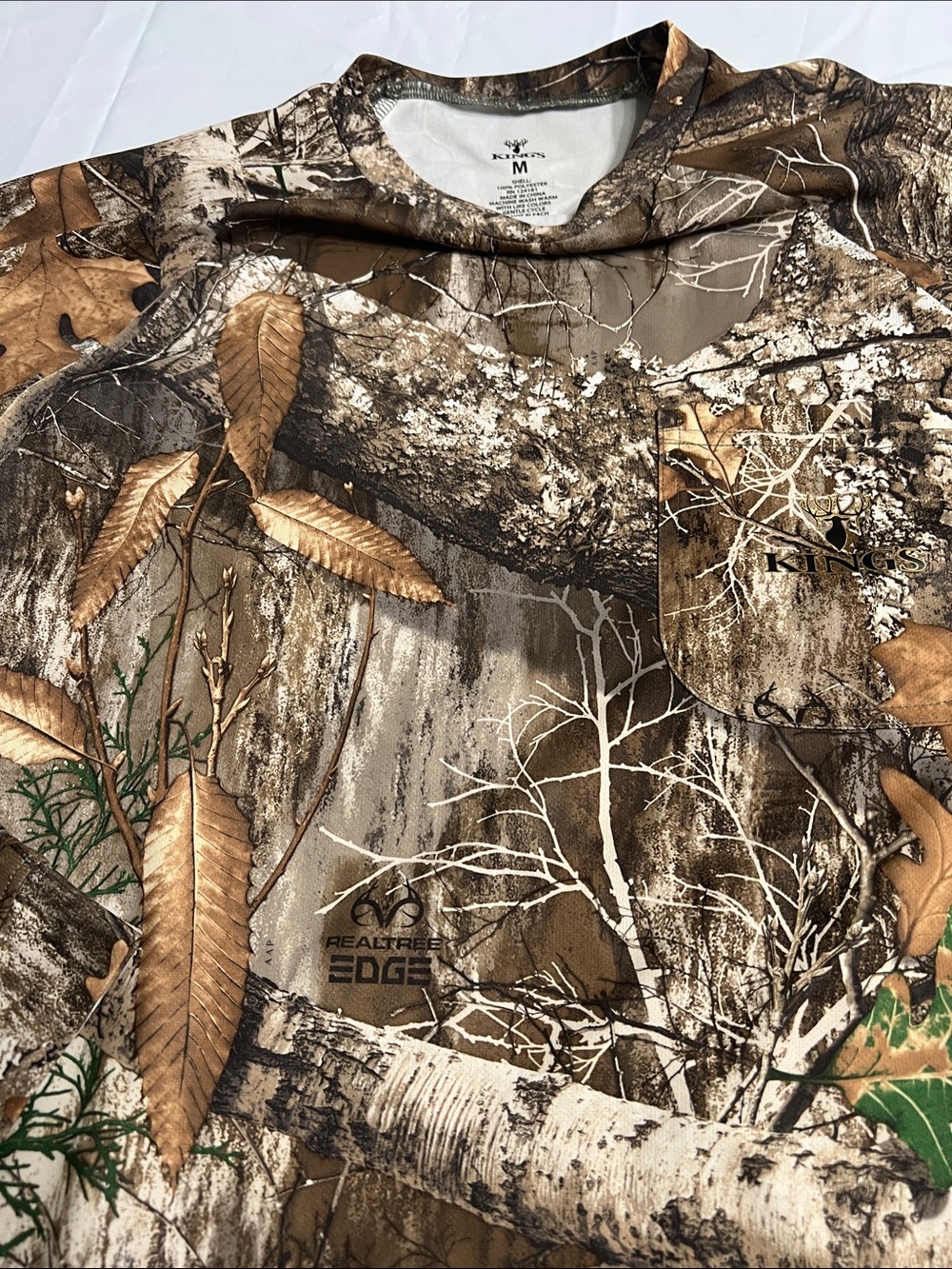 Kings Realtree Edge Camo Long-Sleeve Men's Shirt - Brown/Green